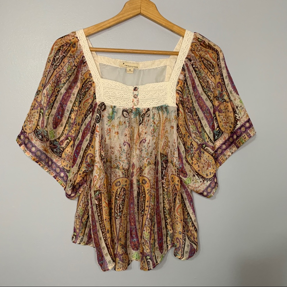 Boho chiffon Blouse
